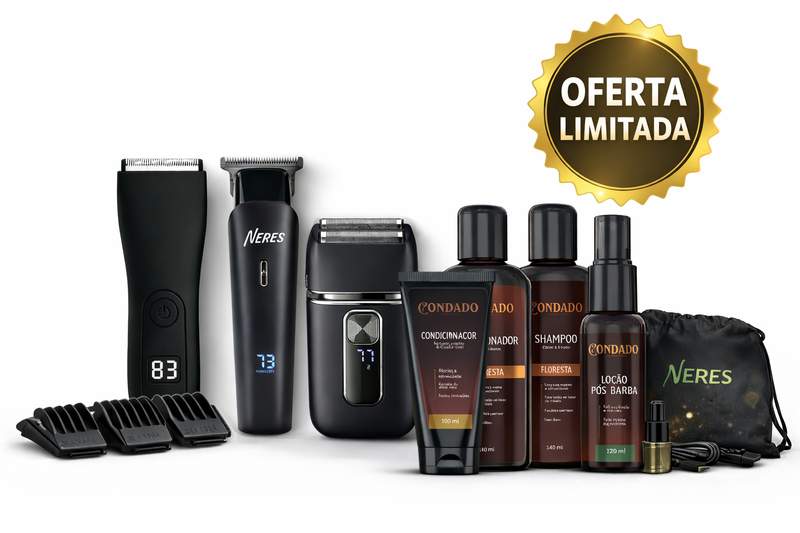 3 Máquinas Combo Intimus Edição Limitada + Kit Pós Barba Completo