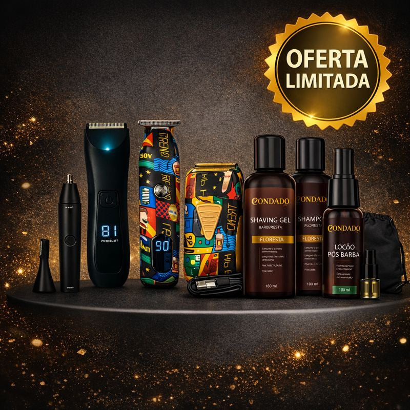 Combo 4 Máquinas Edição Limitada + Loção Pós Barba Completo